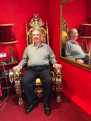 Mr QL on his throne